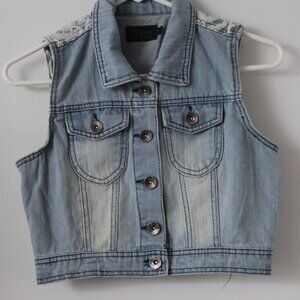 CI SONO Denim Vest jacket Size Small